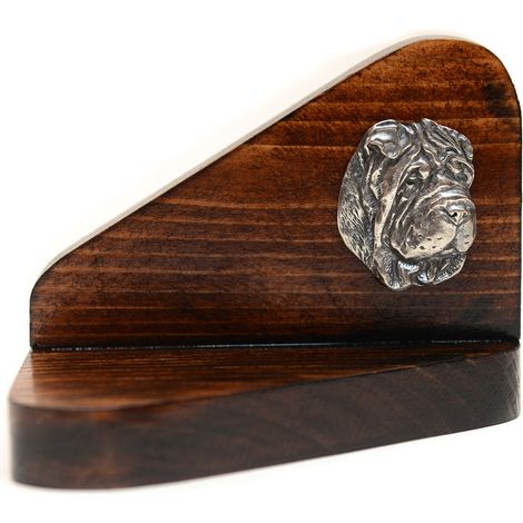 Shar Pei - bougeoir en bois en forme de chien, porte-bougie chauffe-plat, hommage canin par Art-Dog (1/5)