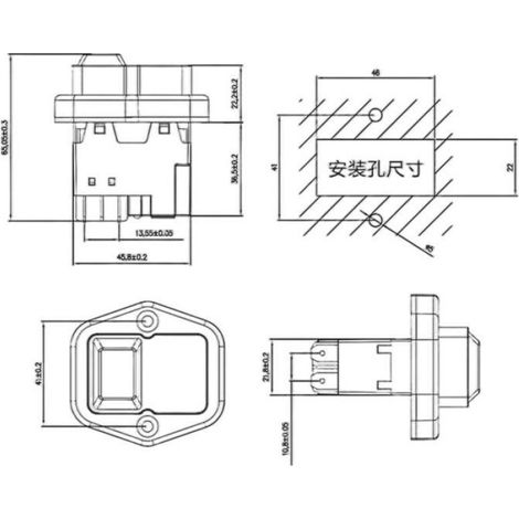Interrupteur Electromagnetique - 220V 15A - 110V 8A - Etanche IP55 - 4 Ou 5 Broches - Pour Machines-Outils Et Equipements Electriques (1/5)