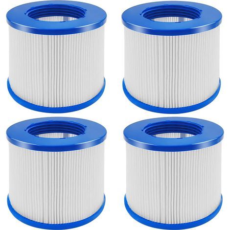 Cartouches filtrantes à visser – Jeu de 4 – Compatibles avec les cartouches de filtre de piscine de type PMSPA-P154 (1/5)