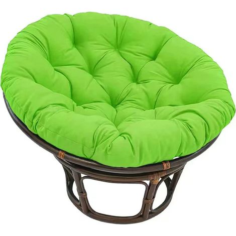 Coussin de chaise Papasan épais, assise ronde rembourrée de 100 cm de diamètre, remplacement pour fauteuil suspendu, coussin confortable pour intérieur et extérieur, swing pad doux (1/5)