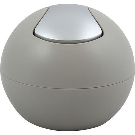 Poubelle à  bascule BOWL MATT 1L Taupe mat Spirella