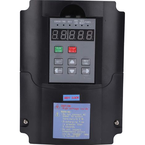 Variateur de fréquence, entrée 1/3 phase AC180-250V Sortie triphasée 220V 3kw Variateur de fréquence VFD, pour moteur 180-250V (1/5)