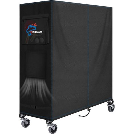 Tischtennisplatten-Abdeckung 160x73x170cm, wasserdicht, atmungsaktiv, 420D Oxford, mit Aufbewahrungstasche (1/5)