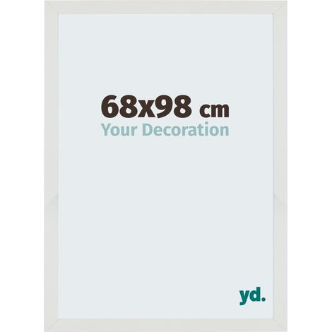 yd. - Cadre photo 68x98 - Blanc Mat - MDF - Mura