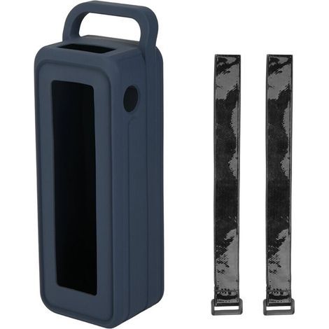 Étui de protection en silicone pour batterie externe Anker Prime 27 650 mAh 250 W, étui de protection portable avec poignée et sangle Velcro, bleu. (1/3)