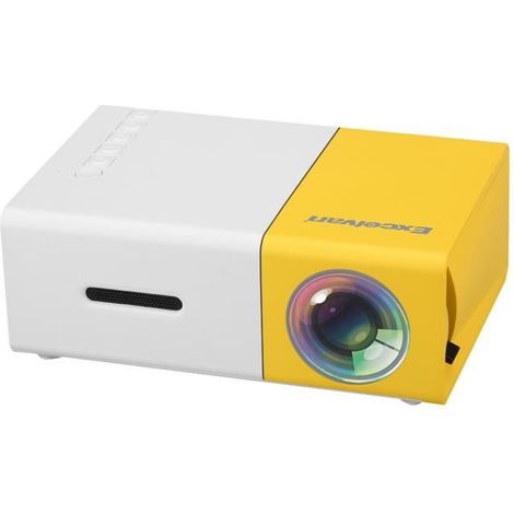 Filiyano-Mini vidéoprojecteur - YG300 - Full HD 1080p - LED - 320 x 240p - Jaune (1/4)