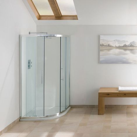 Signature Contract Quadrant Shower Enclosure 900mm x 900mm - 6mm Glass (1/2)