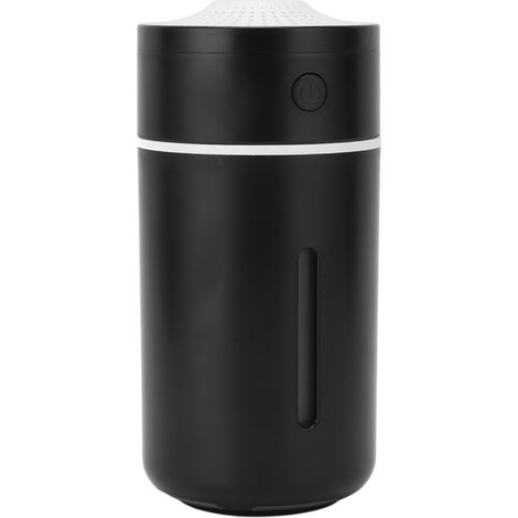 Humidificateur de voiture ultra-silencieux et portable, mini humidificateur USB avec 2 modes de brumisation, pour voiture, bureau, chambre à coucher, noir (1/5)