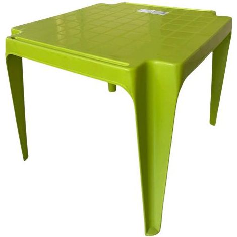 Tavolo Tavolino da gioco per Bambino Colore VERDE CHIARO in Polipropilene Impilabile (1/5)