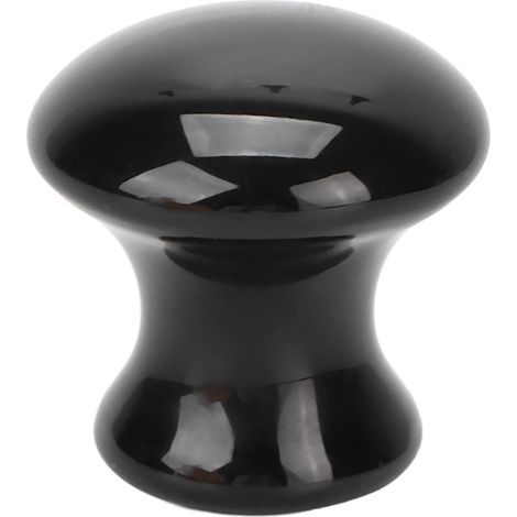 Pierre de massage Guasha en obsidienne en forme de champignon, idéale pour la méditation, le spa et la relaxation. (1/5)