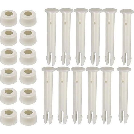 Goupilles en Plastique - 12 Pièces - Couleurs Multiples - Pour Piscines Intex - 6cm (1/4)