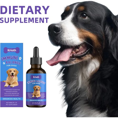 Gouttes de soin corporel pour chiens - nourrissantes, apaisantes et complémentaires pour l'alimentation de votre chien - 60 ml (1/5)