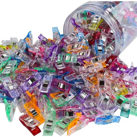 Lot de 100 pinces de couture pour tissu, matelassage et assemblage, pinces de maintien sans marquage (1/5)