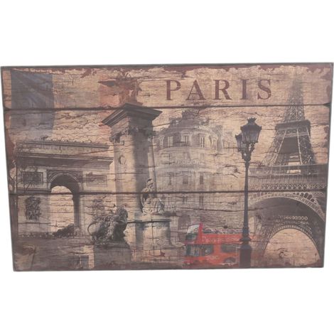 Cuadro de autobús parisino antiguo - Estilo retro (1/5)