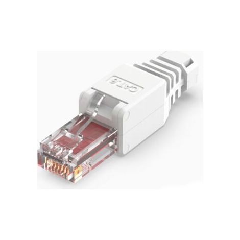 Conector CAT 6 Ohne Werkzeuge (Pack von 2), cable de red sin presión, cabezal de cristal, módulo sin abrazaderas für cable de red, Ohne Werkzeuge (1/4)