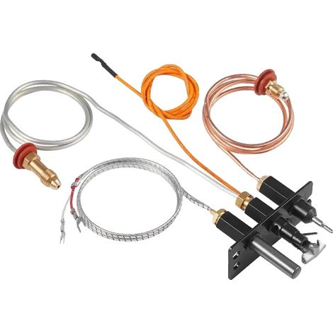 Kit de encendido para chimenea de gas, compatible con Quadra-Fire, Heat & Glo, Heatilator, material negro duradero, fácil de montar. (1/5)