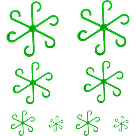 Support de tige pour plantes grimpantes d'intérieur, réutilisable (vert, 8 pièces) (1/5)