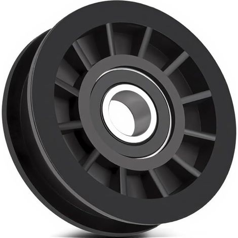 Poulie de renvoi plate 756-05032 pour Cadet pour xt1 pour tondeuse xt2 ZT – Pièce de rechange en nylon robuste 10,2 cm (1/5)