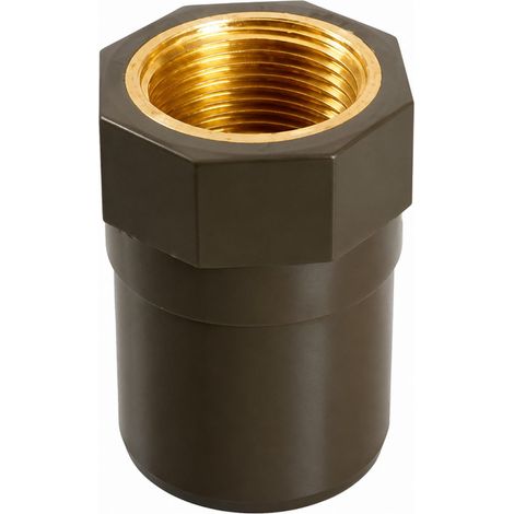 Muffe mit Innengewinde Messing/PVC HTA 3342 X 40/50