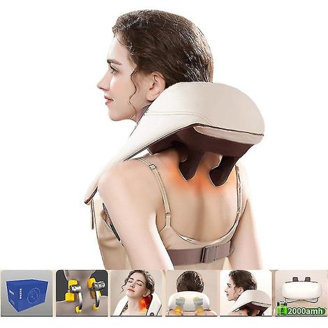 Appareil de massage pour la nuque et les épaules avec fonction chauffante, appareil de massage pour la nuque et le dos (1/5)