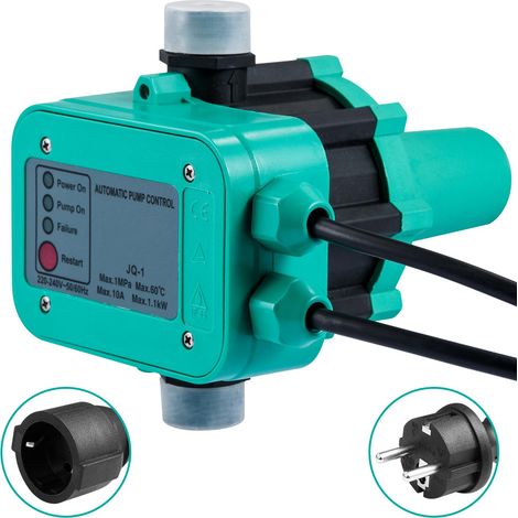 Contrôleur pompe eau 11kW 10 bars IP65, pour systèmes domestiques, vert (1/5)