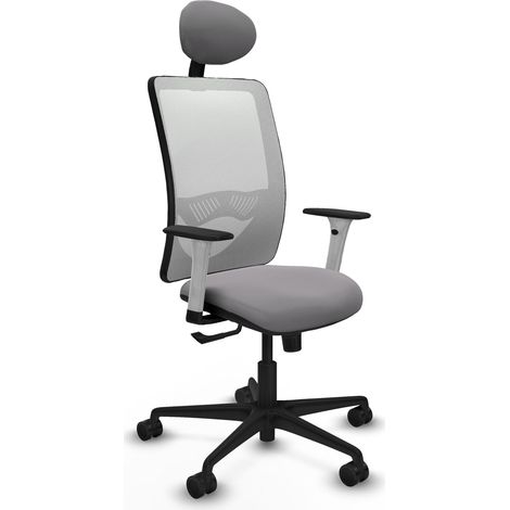 Silla de oficina piqueras y crespo Zulema blanco tela cómoda (1/2)