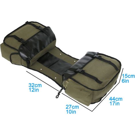 Borsa laterale per moto di grande capacità, borsa da viaggio in tela impermeabile, cassetta porta attrezzi laterale, custodia per. (1/4)