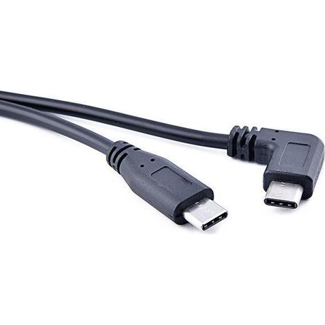 Téléphones Android compatibles avec Xiaomi et Huawei, câble de données OTG Type-C mâle-mâle à charge inversée (1/2)
