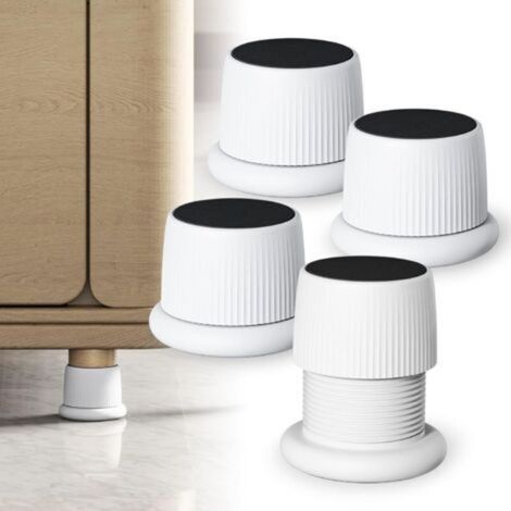 Rehausseur de meubles réglable en 4 pièces, rehausseur de canapé antidérapant en plastique durable pour canapés, lits, tables et chaises (1/5)