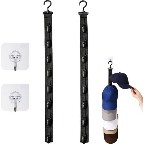 2 Pièces Range Casquette pour Dressing & Porte, Organiseur Vertical (1/5)