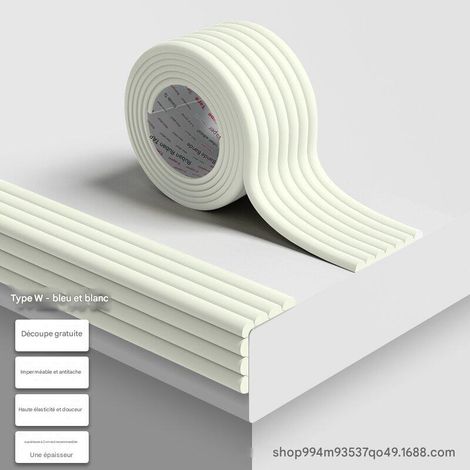 Bandes de sécurité enfant - Autocollants de sécurité pour la maison - Forme en W - Cyan, 5 m (1/5)