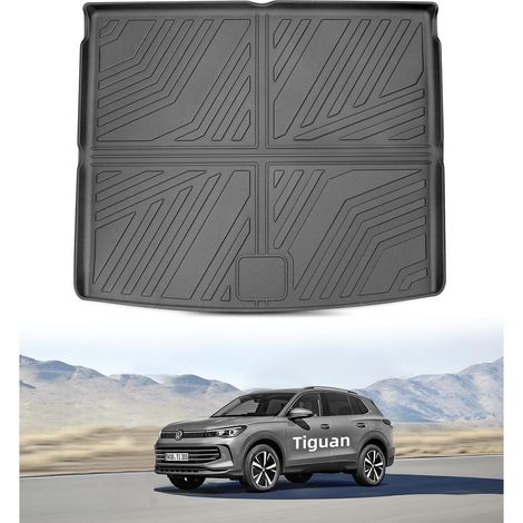 Tapis de coffre supérieur TPE pour VW Tiguan 3 2024-2026, antidérapant et étanche (1/5)