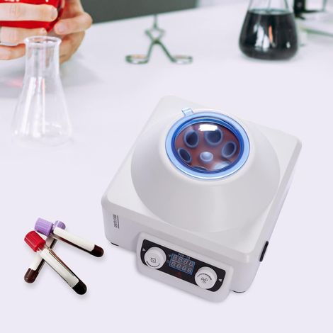 Zentrifugal-LCD-Digital-Display-Zentrifugal-Elektro-Desktop-Zentrifuge, Geschwindigkeitsregelung, 10ml  6 Rotor, geeignet für Labor, Schule, Wissenschaft, Plasmaforschung (1/5)