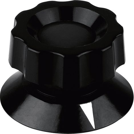 Mentor 474.91 474.91 Drehknopf Schwarz (Ø x H) 58 mm x 35.5 mm 1 St.