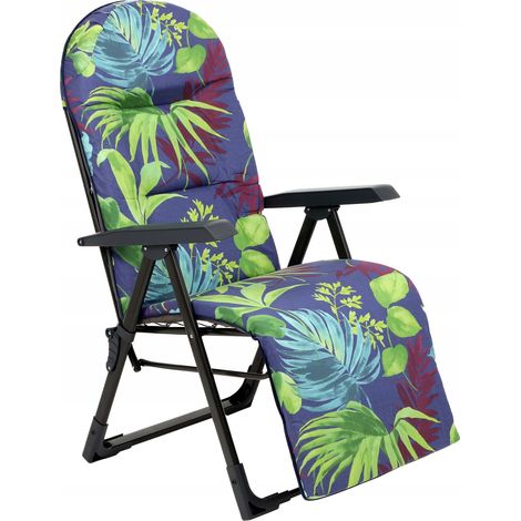 KADAX Tumbona Sillón de jardín Plegable Tumbona de Playa Cómodo cojín para reposapiés (1/5)