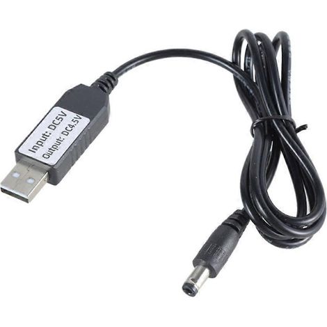 USB 5V auf 4,5V DC 5,5x2,1mm Stromkabel für LED-Lampen und Spielzeug mit 5,5x2,1mm