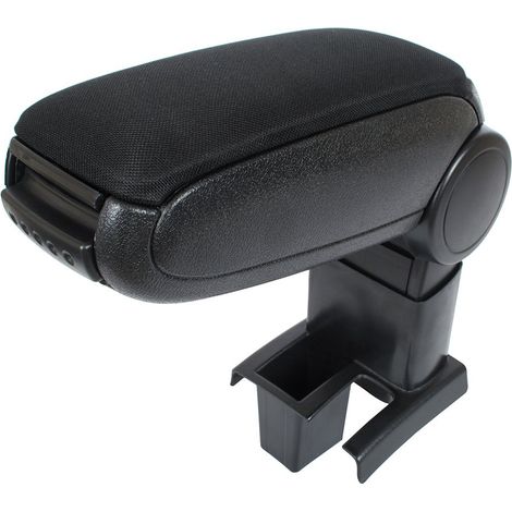 Ensemble accoudoirs en tissu noir + kit de montage pour Peugeot 307 (2001-2011)