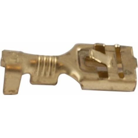 Lem Select – Cosse électrique femelle non isolée laiton – Section de câble 1 à 2,5 mm² – Lot de 50 pièces – Pour connecteur multiple
