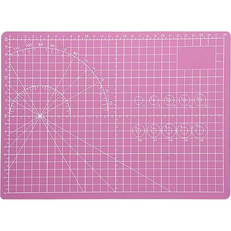 Tapis de Découpe, Tapis de Couture, Base de Coupe, Plaques de Coupe, Tapis de Découpe Auto-Cicatrisant, pour Tissu, Matelassage, Couture, Scrapbooking (Rose) (1/5)