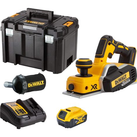 Dewalt DCP580 P1 18v XR Cordless Brushless Planer + 1 x 5.0ah Batt, Charger + Bag (1/5)