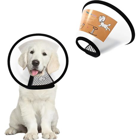 1 Cône Collerette en Plastique Protecteur de Cou Réglable pour Chat Collier Chien Cône Convient aux Petits 5 kg Chats 4 kg Chiots (1/5)