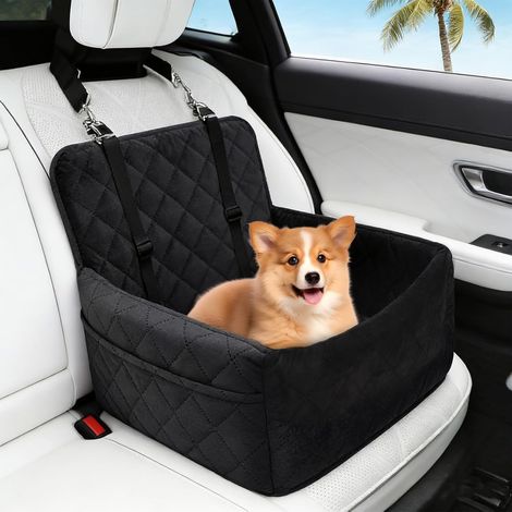 Siège auto pour chien de petite à moyenne taille, lit lavable (1/5)
