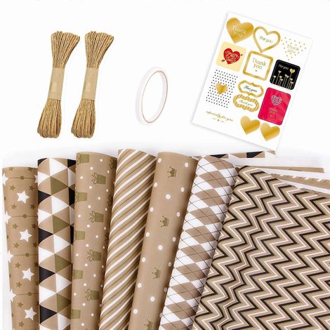 Papier cadeau, rangement de papier cadeau, papier cadeau à proximité, coupe-papier cadeau, papier cadeau pour fleurs, alternatives au papier cadeau (1/5)
