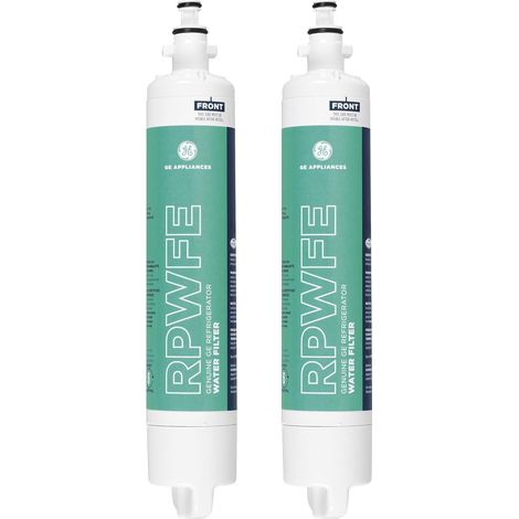 Lot de 2 filtres à eau RPWFE pour réfrigérateur – réduit plomb, chlore et 50 impuretés, installation facile, durée 6 mois (1/5)