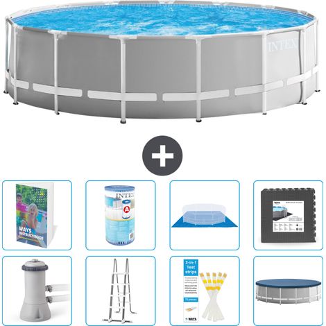 Prism Frame Pool Rund - 457x122 cm - 9-teilig S563