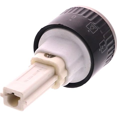 WALTHAM, MANETTE Cuisinière INOX NOIRE COMMUTATEUR PUSH PULL 3368 12h 6mm 18mm (1/2)