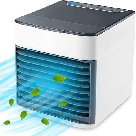 Climatiseur portable, mini ventilateur ultra-puissant, purificateur d'air et humidificateur 3 en 1, rafraîchisseur d'air personnel Arctic à 3 vitesses (1/3)