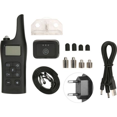Collier de Dressage Électronique 800m pour Chien, Imperméable, avec Télécommande, Vibration et Avertissement, Prise UE 110-240V (1/5)