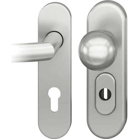 Poignée porte 0 73 7577 05510 0105 Alu.0105 D/K pour TS 53 – 57mm PZ rd DIN G/D FSB