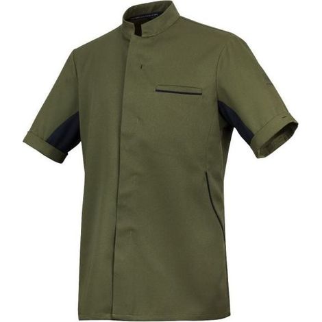 Giacca da cuoco uomo maniche corte ROBUR DUNES MC Verde XS